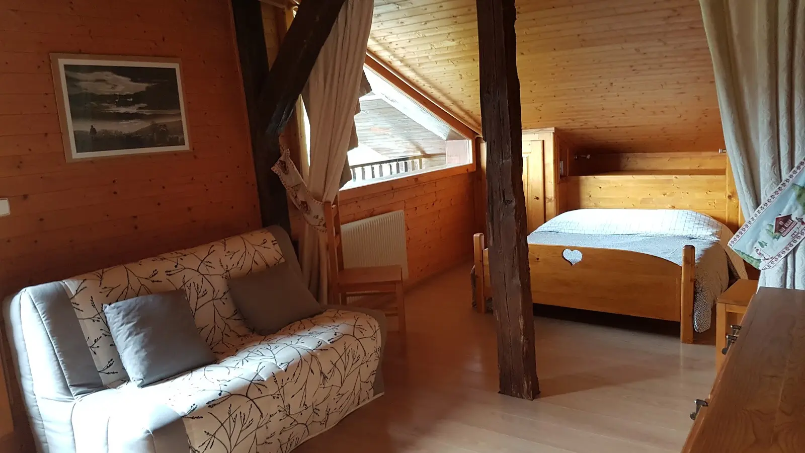 Vue sur la première chambre