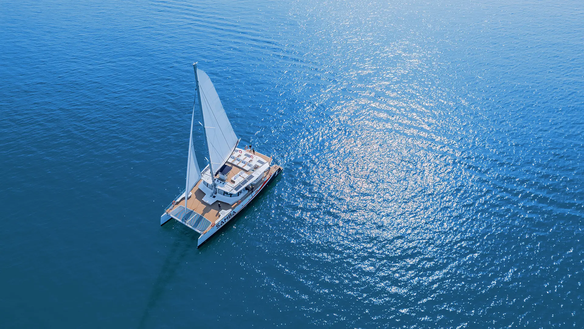 Catamaran Samba en mer