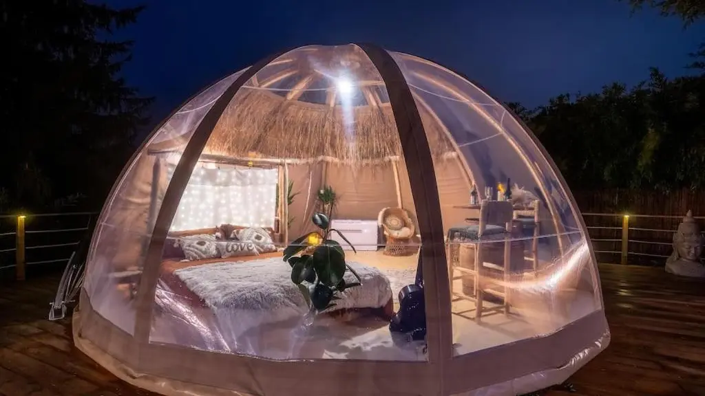 Bulle maison pour séjour insolite dans l'Ain