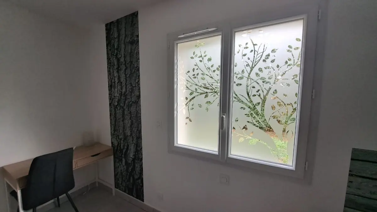 Gîte Ains'Temps Bugey chambre avec 2 lits 90x200 ou 1 lit 180x200