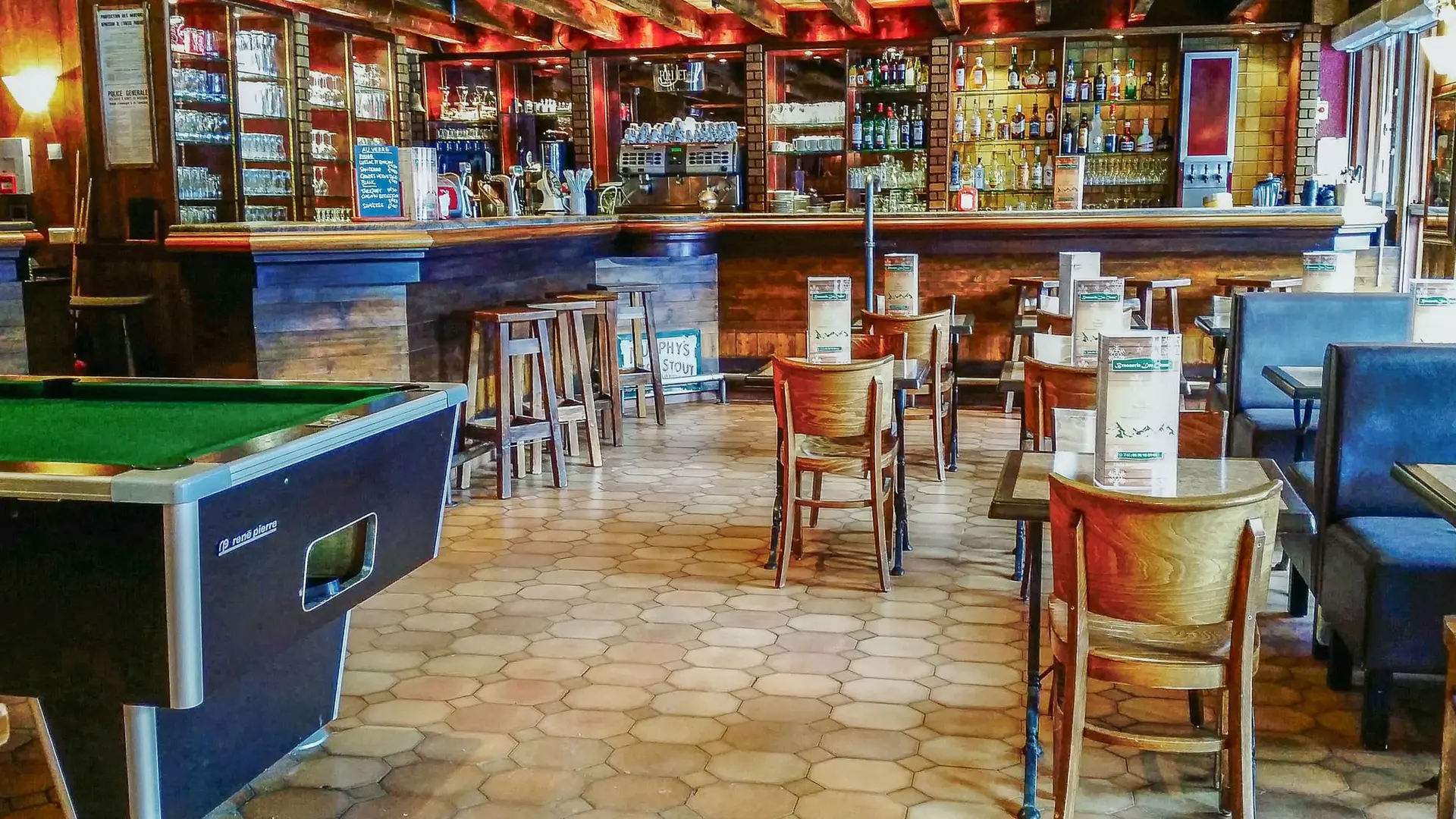 Inside the brewery