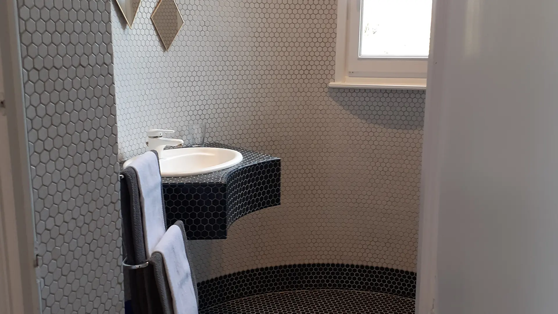 La salle d'eau chambre Céladon