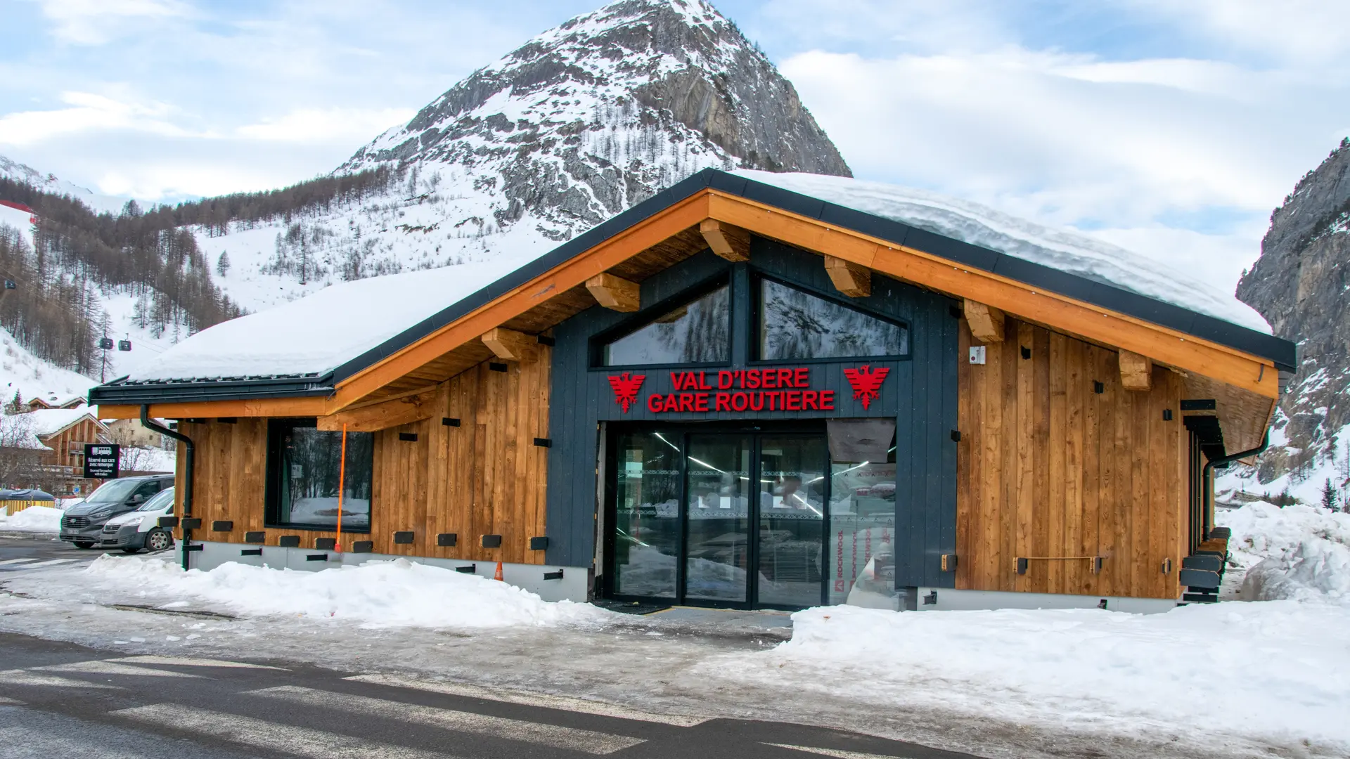 Gare routière de La Daille en hiver