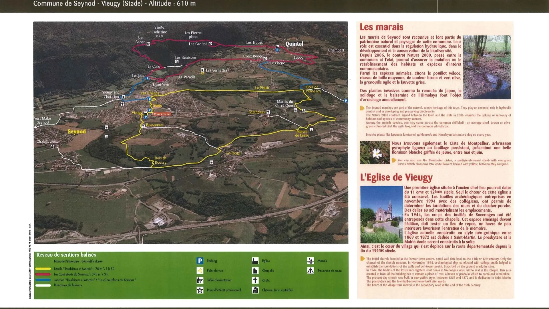 Panneau d'informations
