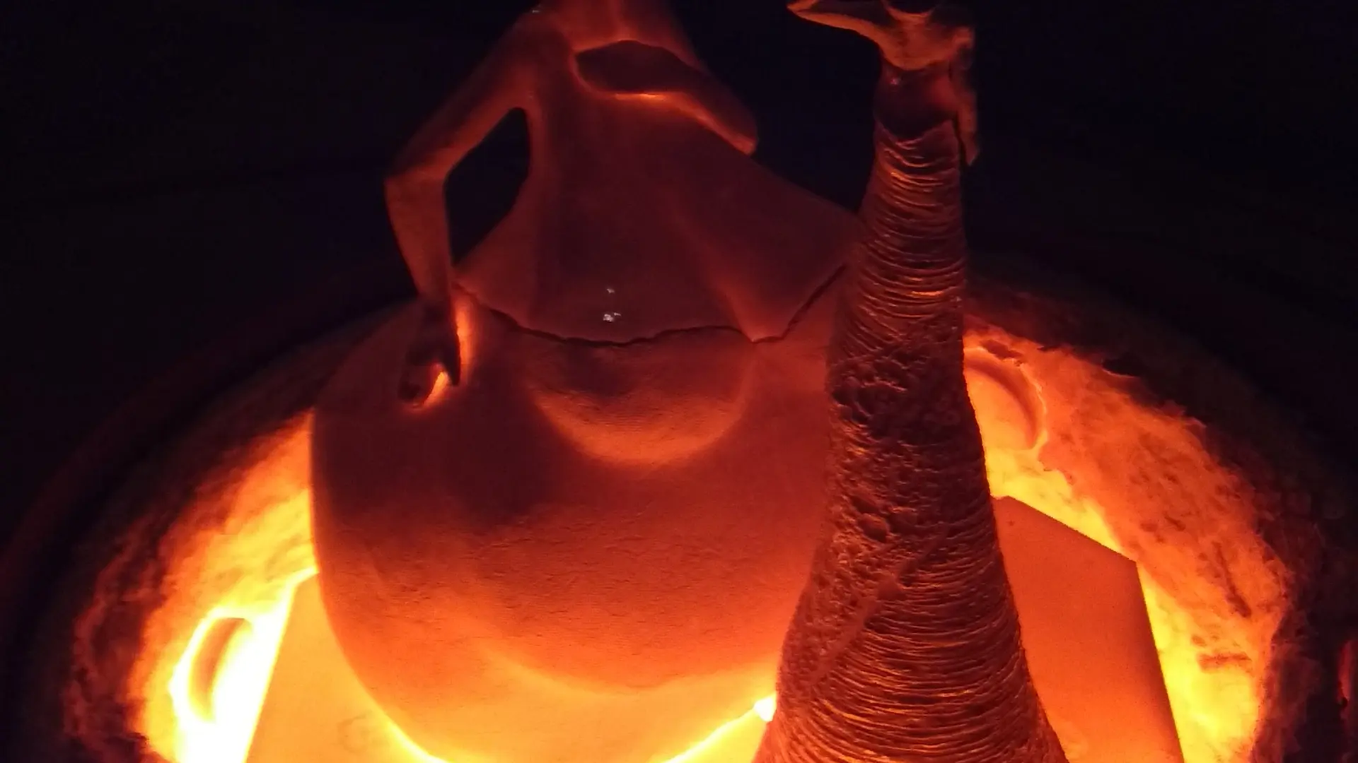 Ouverture de four raku