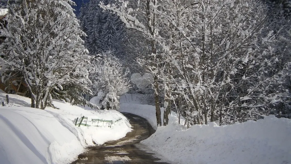 Route l'hiver  (accès au chalet )