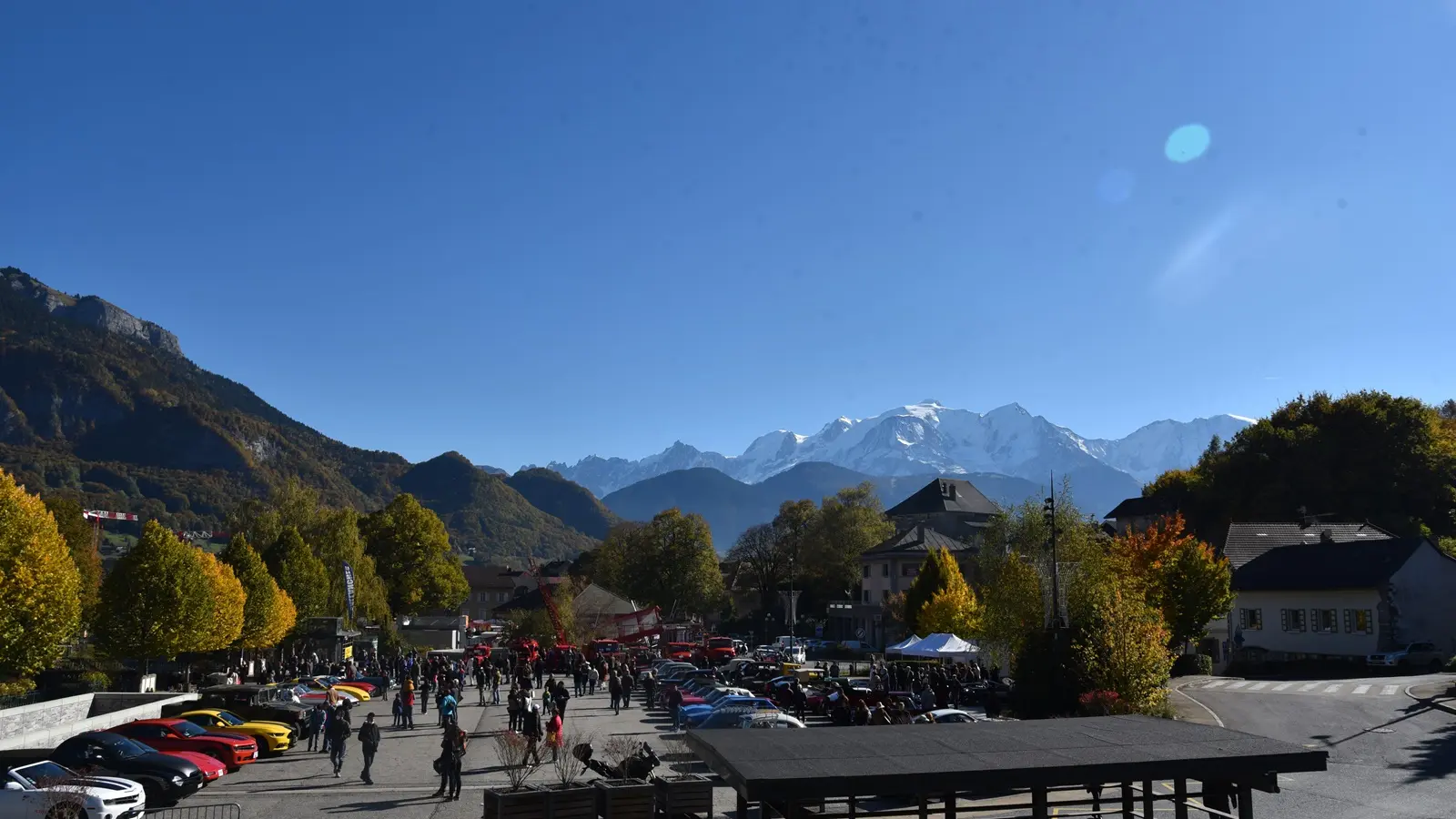Vue sur le Pré de Foire depuis le théâtre de verdure