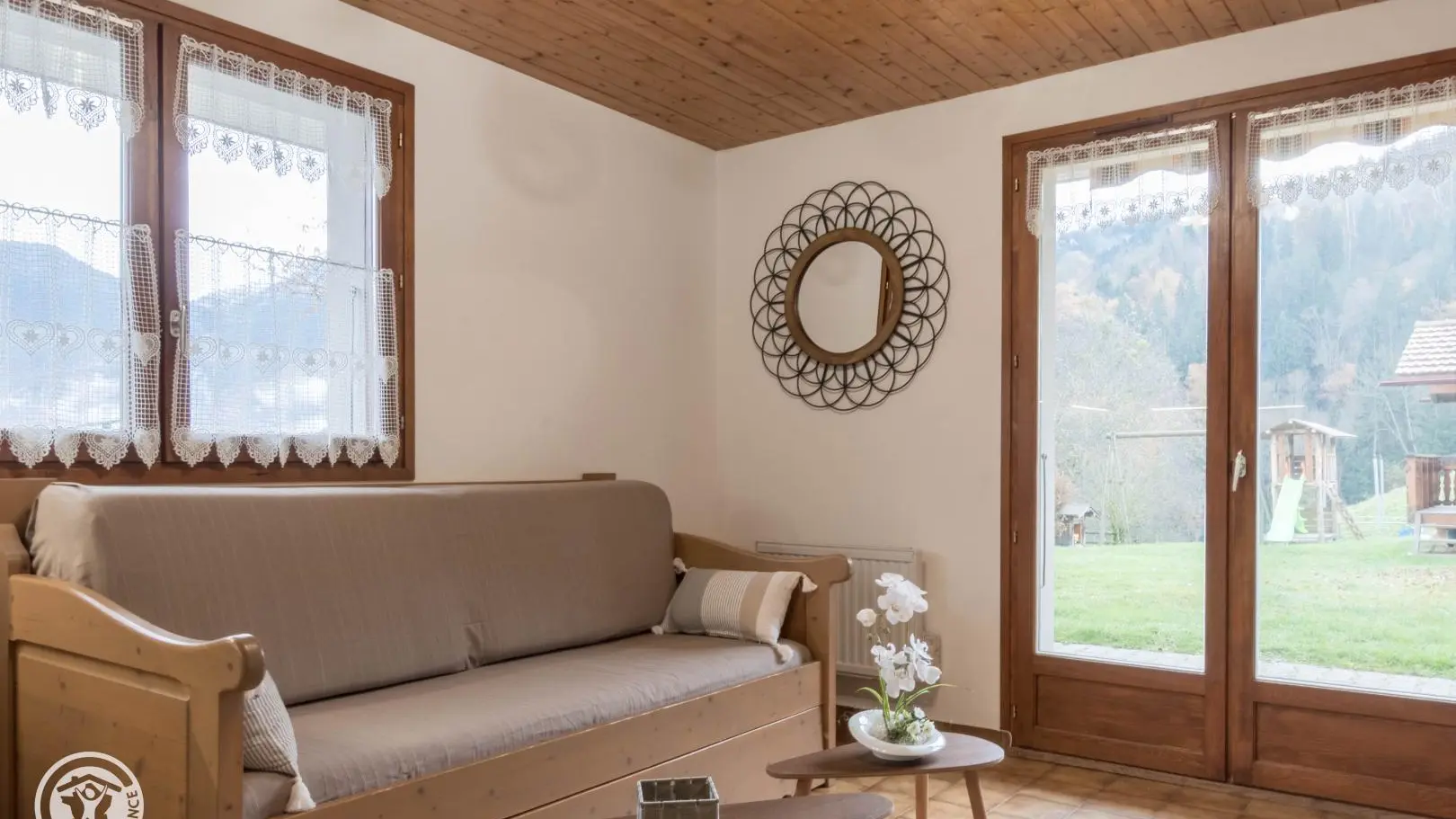 Banquette gigogne avec 2 lits 90x190cm