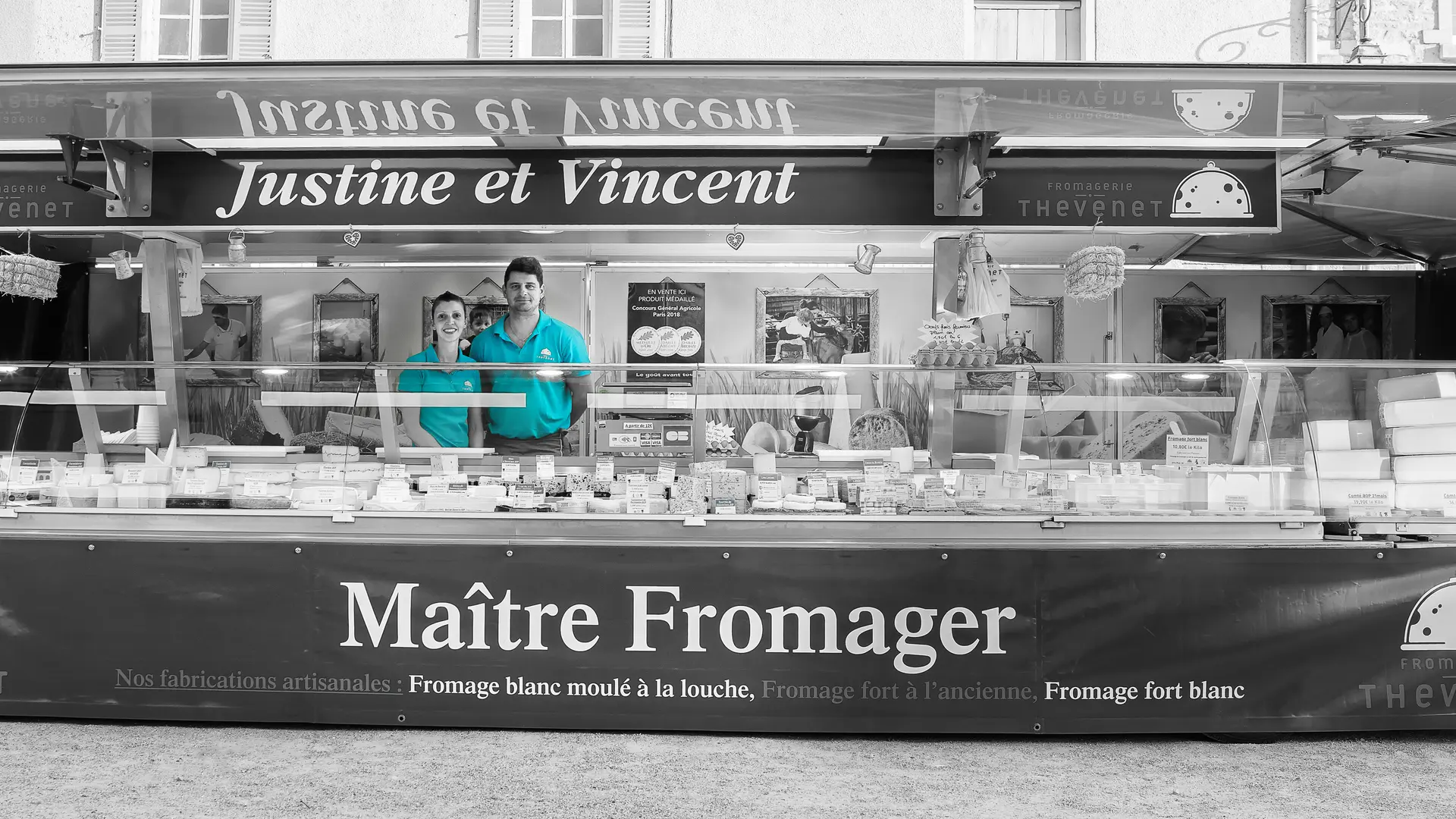 Le camion réfrigéré pour les marchés