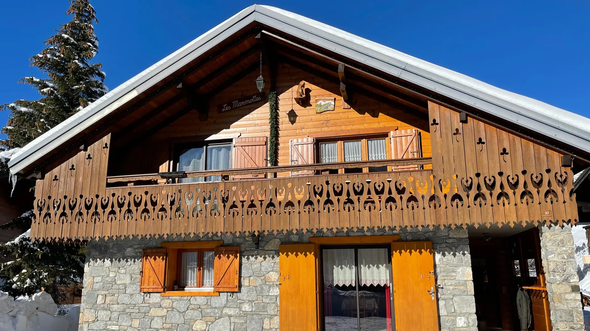 Chalet en hiver