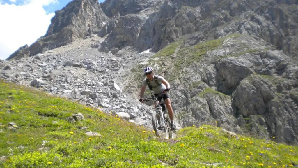 Vététiste en stage de préparation - La Grave