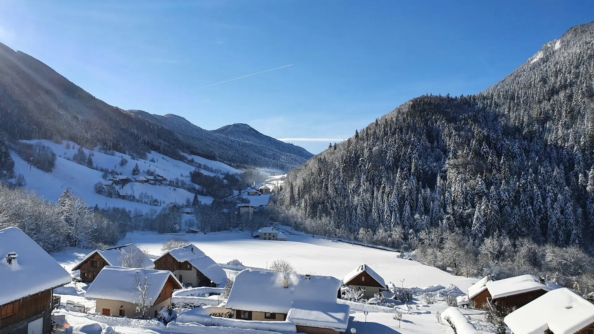 vue hiver depuis le logement