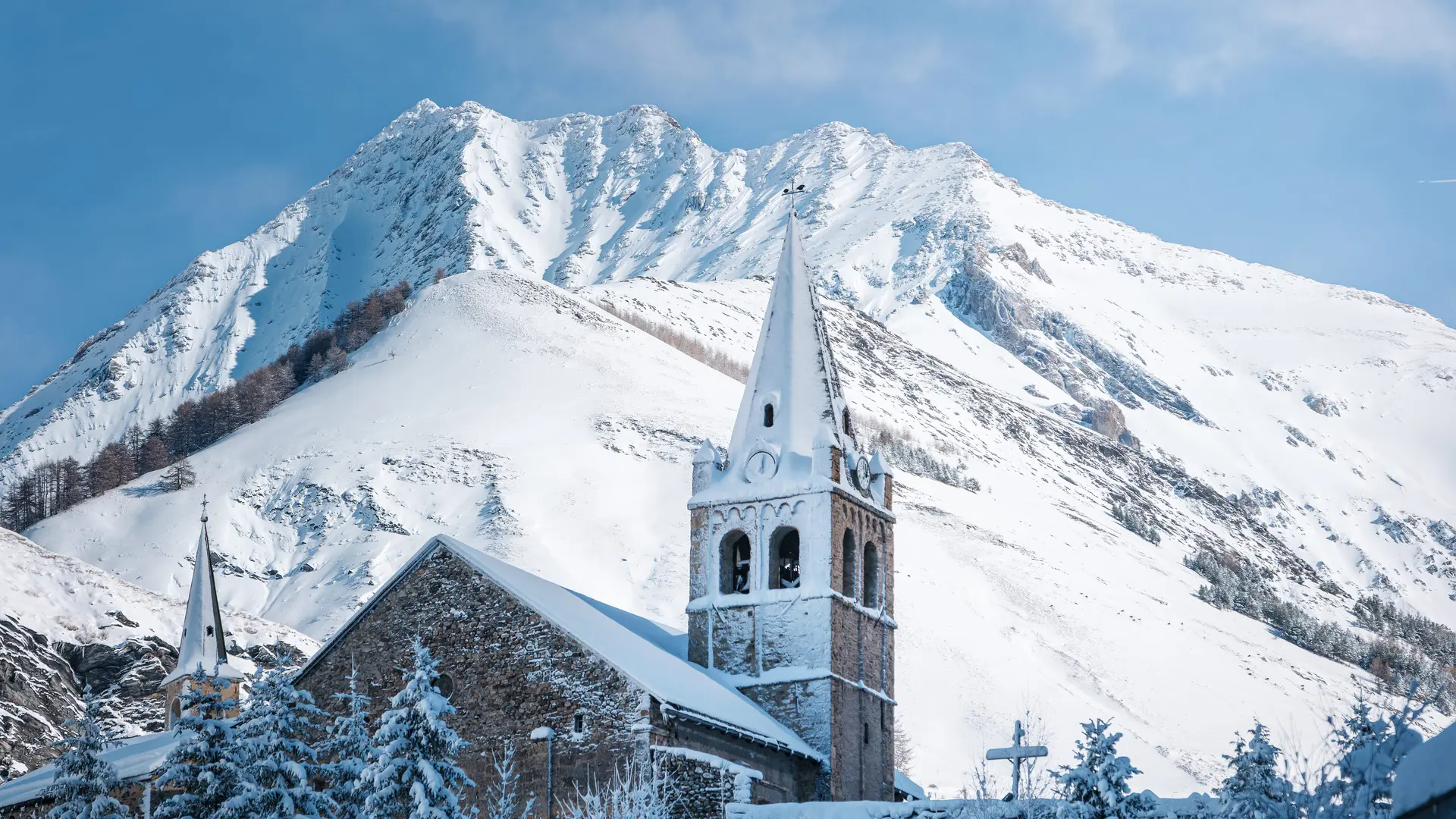 La Grave sous la neige