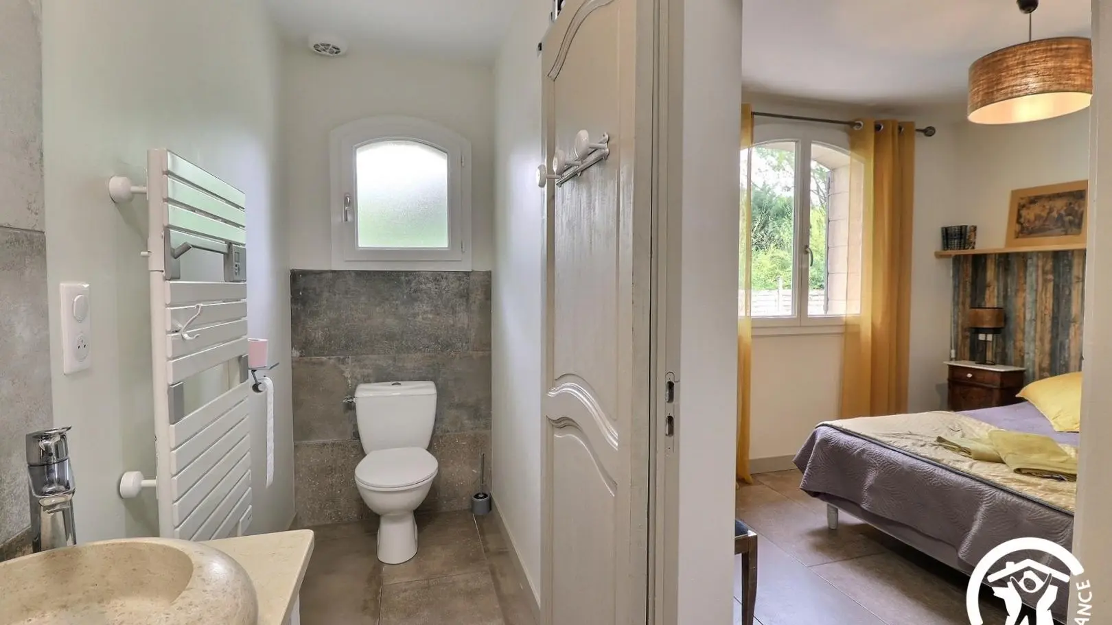 Salle d'eau/WC de la chambre L'Ecurie