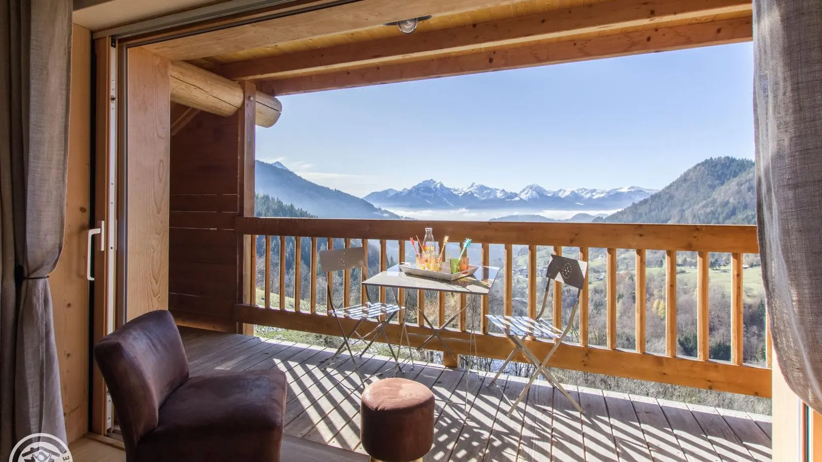 Vue sur les montagnes des Bauges