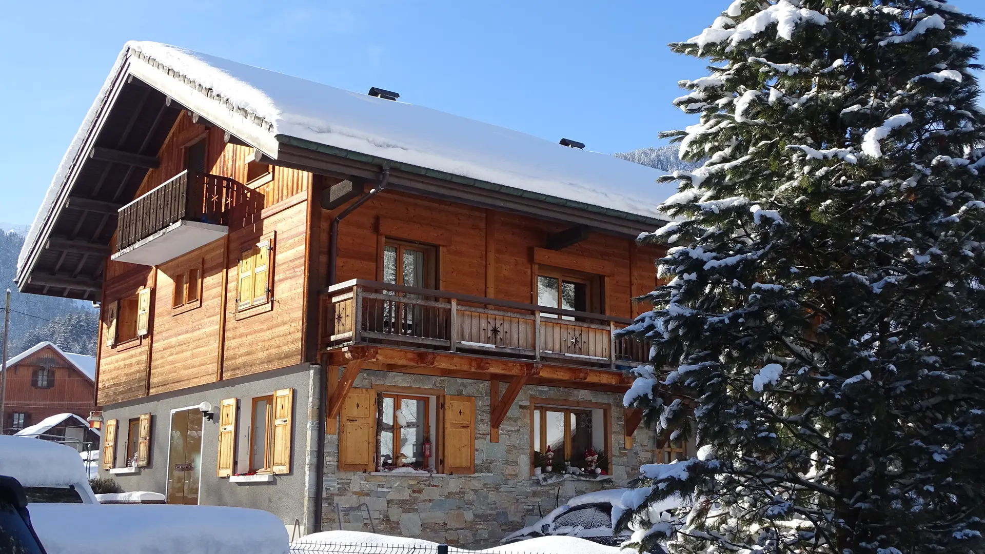 Extérieur chalet hiver