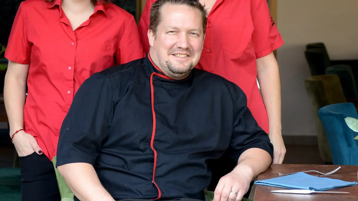 Le chef et son équipe