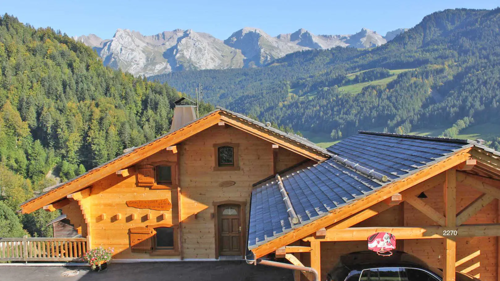 Chalet vu d'en haut