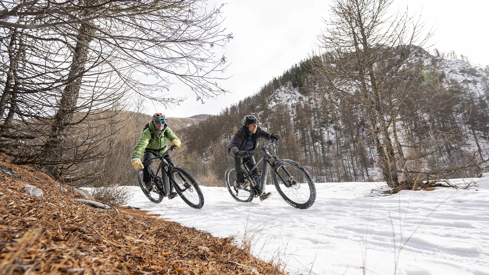VTTAE sur neige avec VTT Rando Ubaye