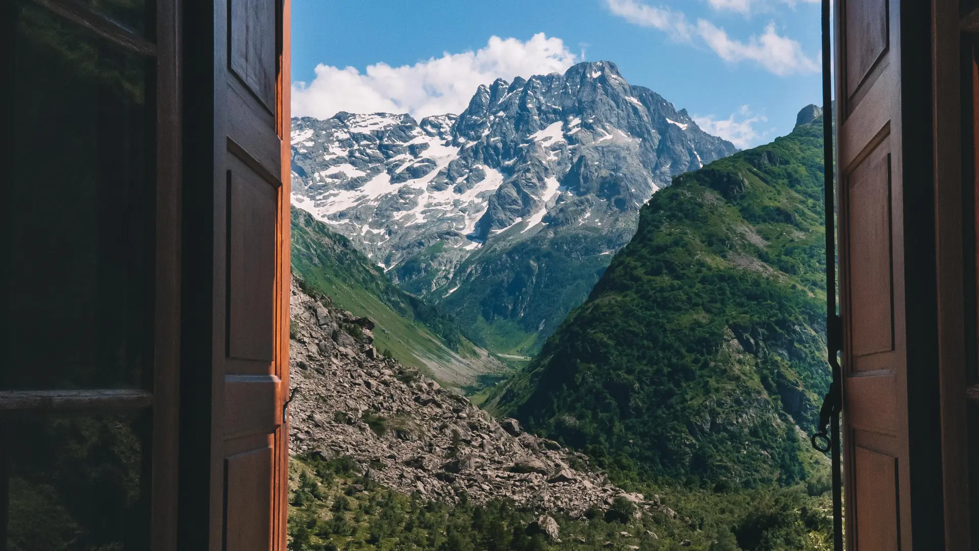 Vue depuis la chambre du Gioberney