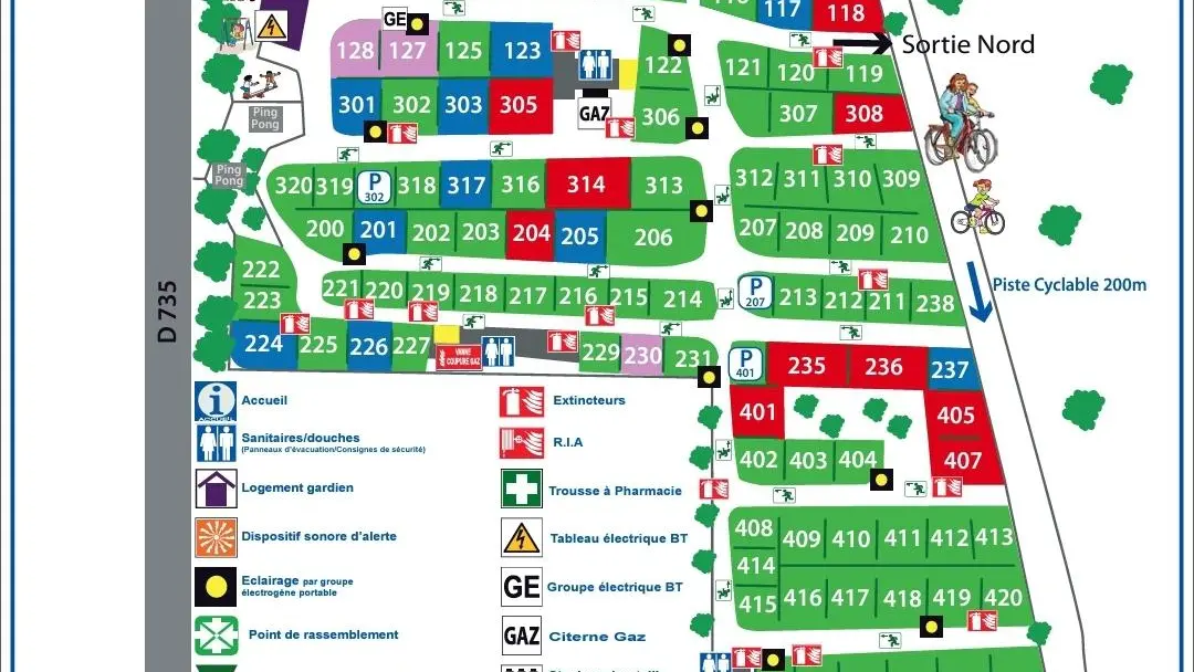 Plan du camping (2025)