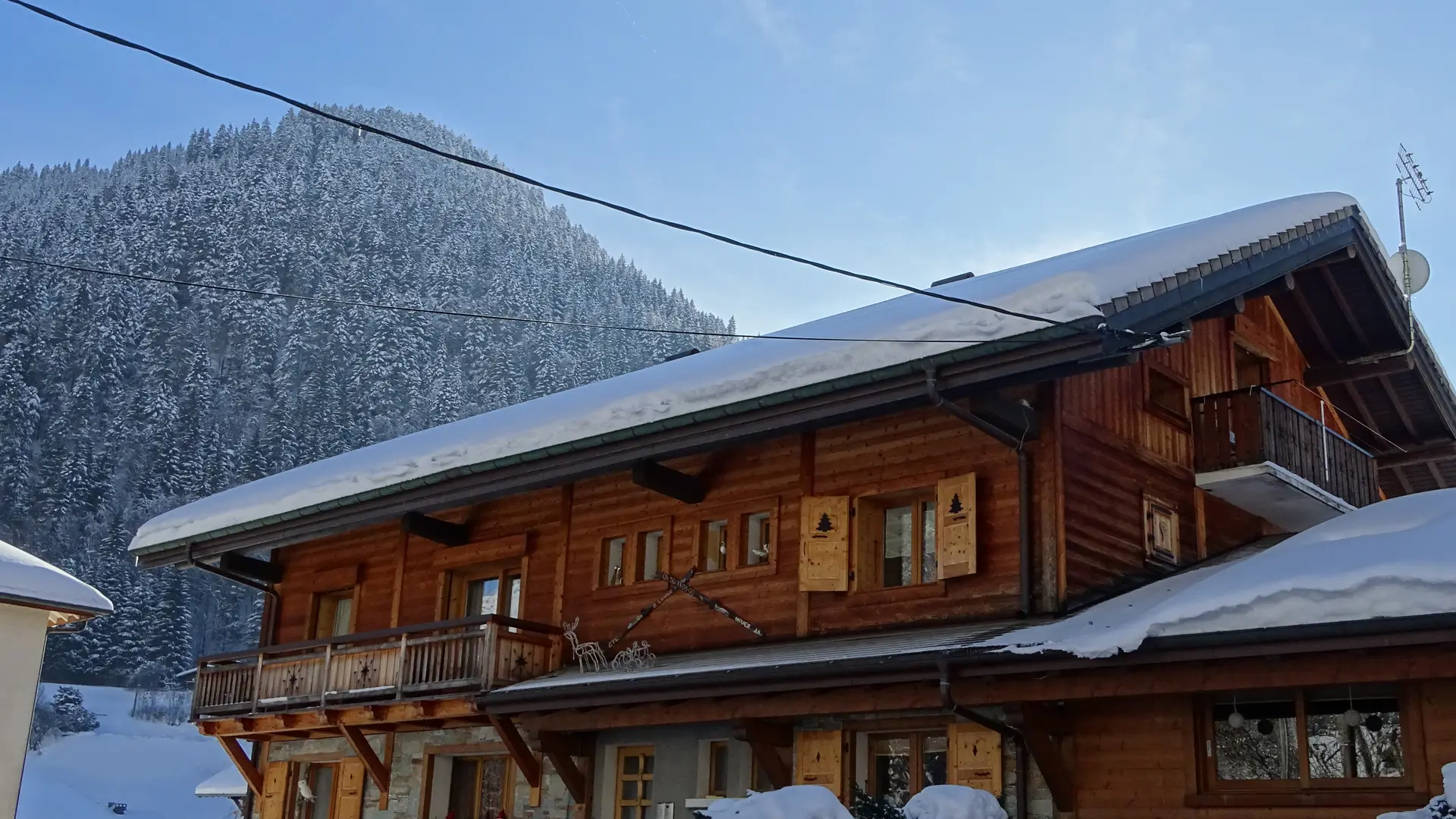 Extérieur chalet hiver