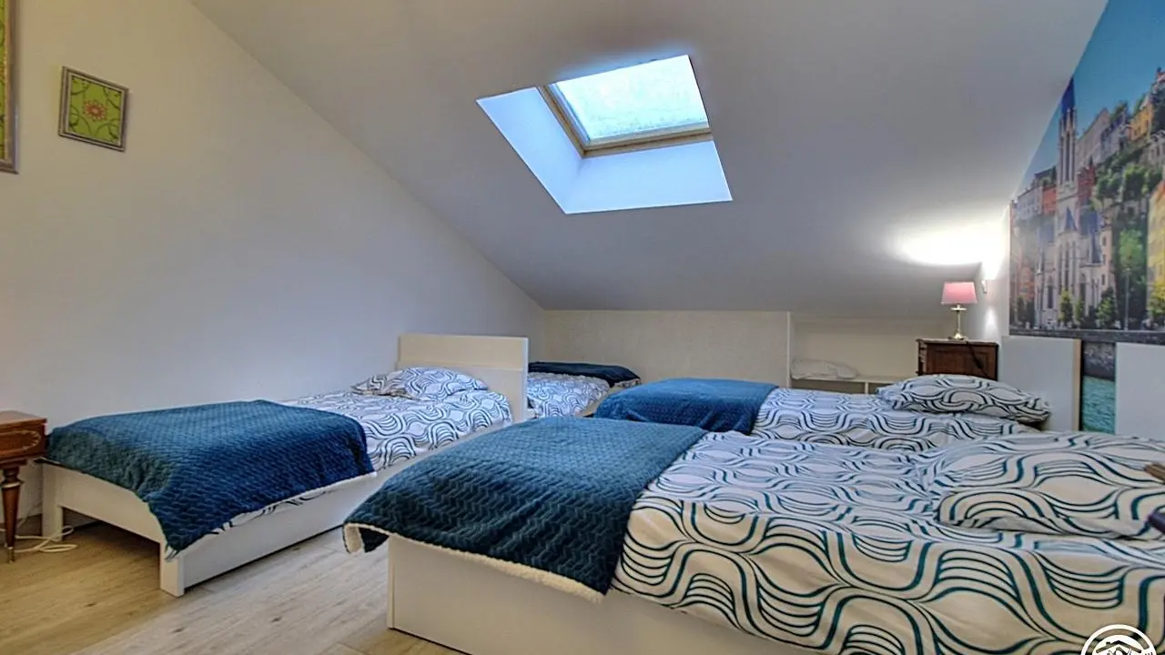 Chambre Lyon avec 4 lits simples