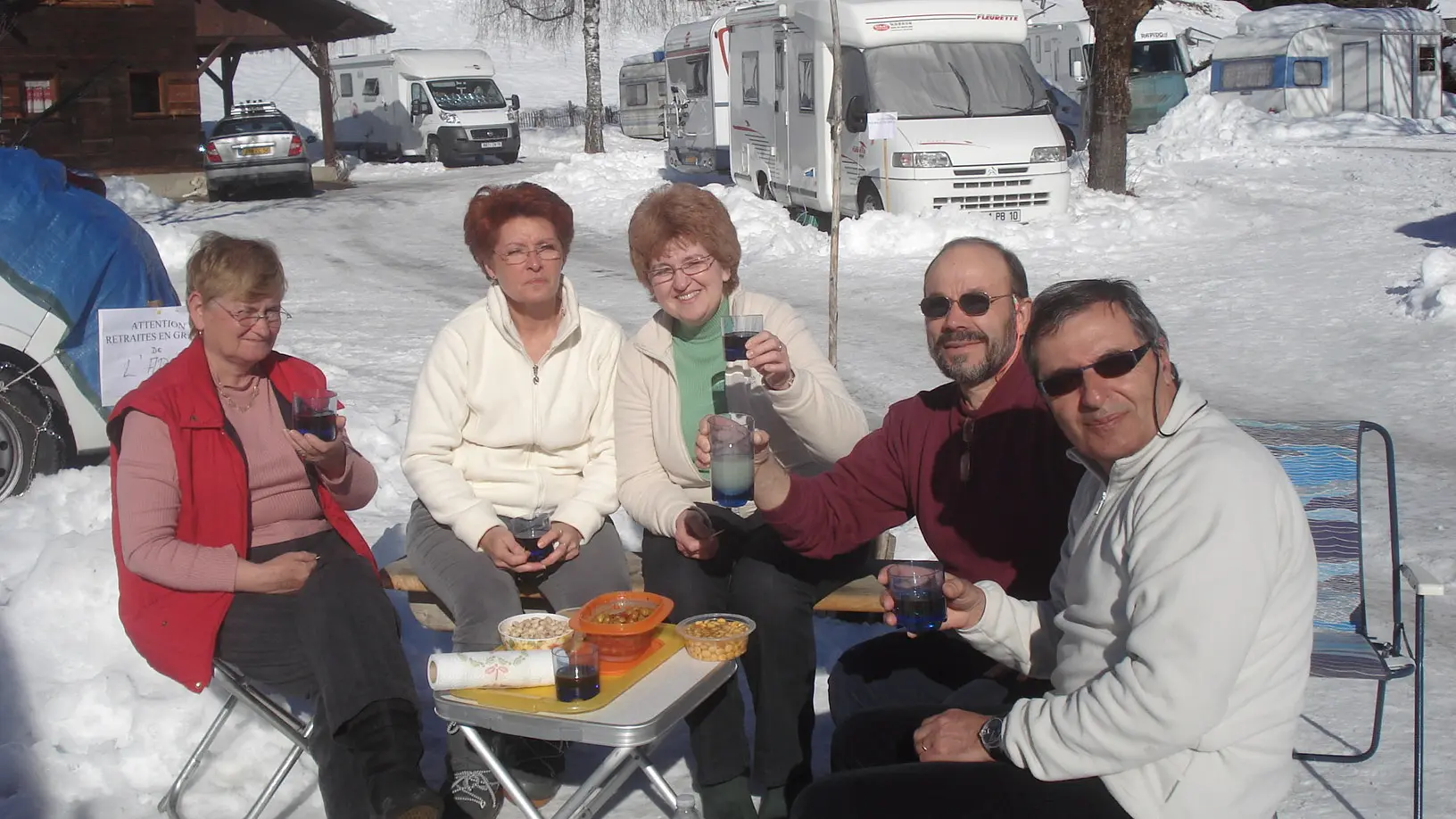 famille de campeurs