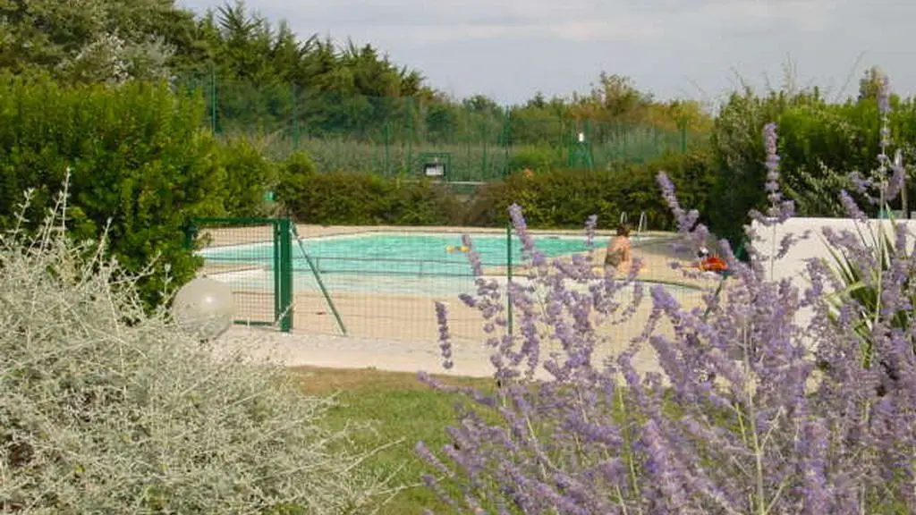 Swimming pool and tennis court
