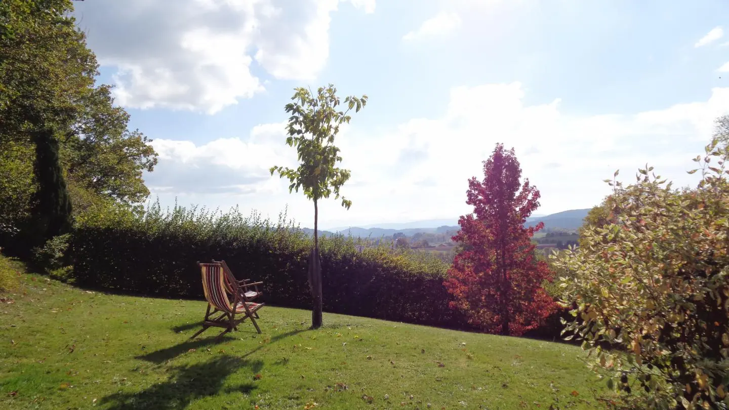 vue de la terrasse orientée plein sud