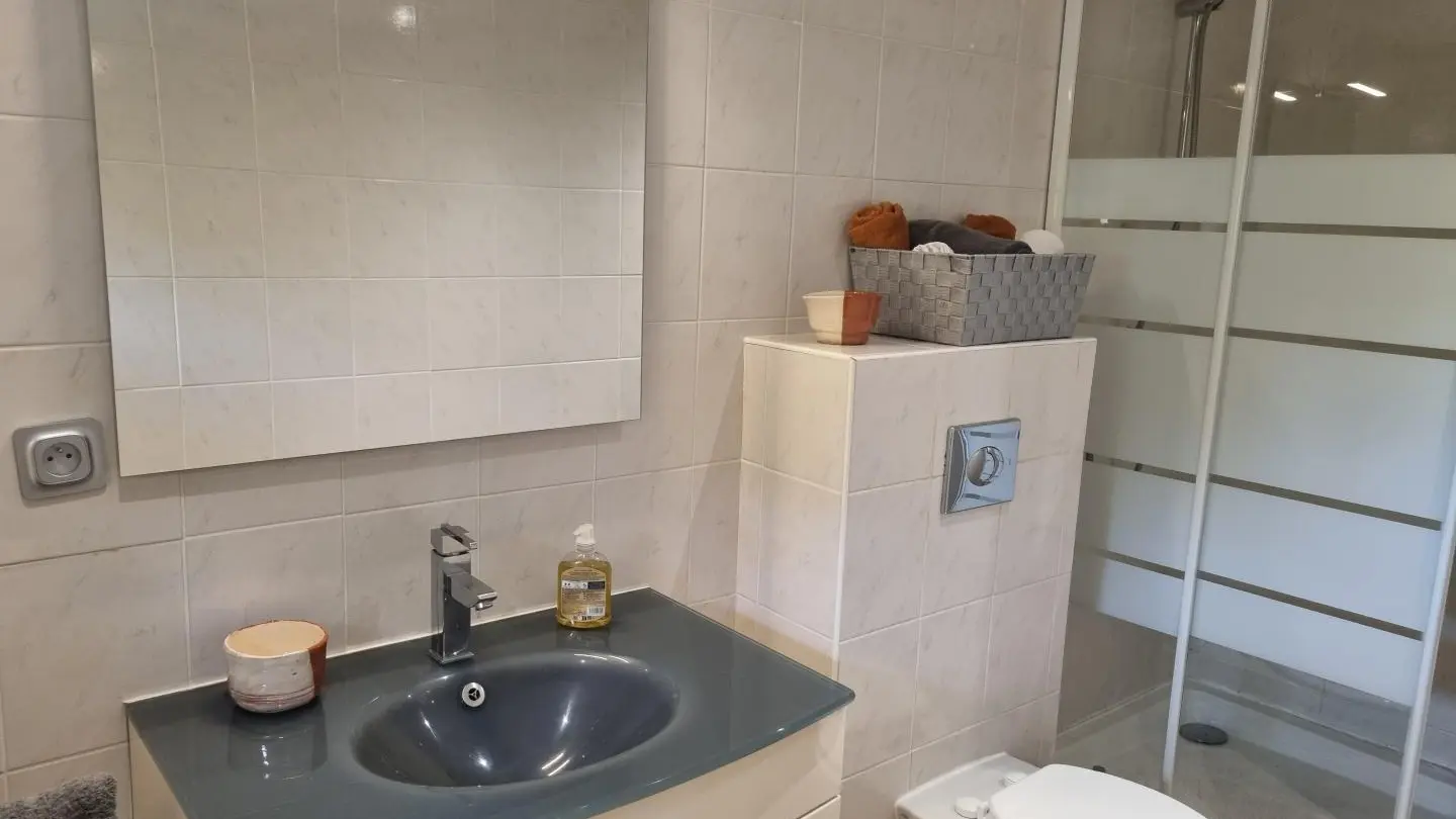 Gîte l'Ombre du Vent-Salle d'eau/wc-Contes-Gîtes de France Alpes-Maritimes