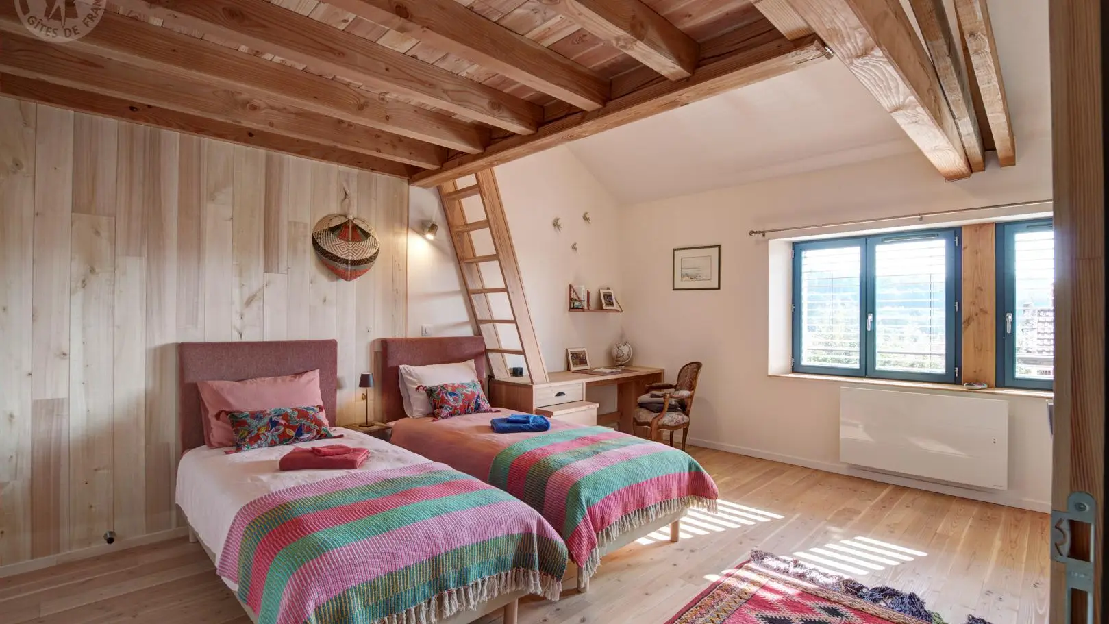 Chambre PMR Plénitude avec Bureau, couchage modulable simple ou double