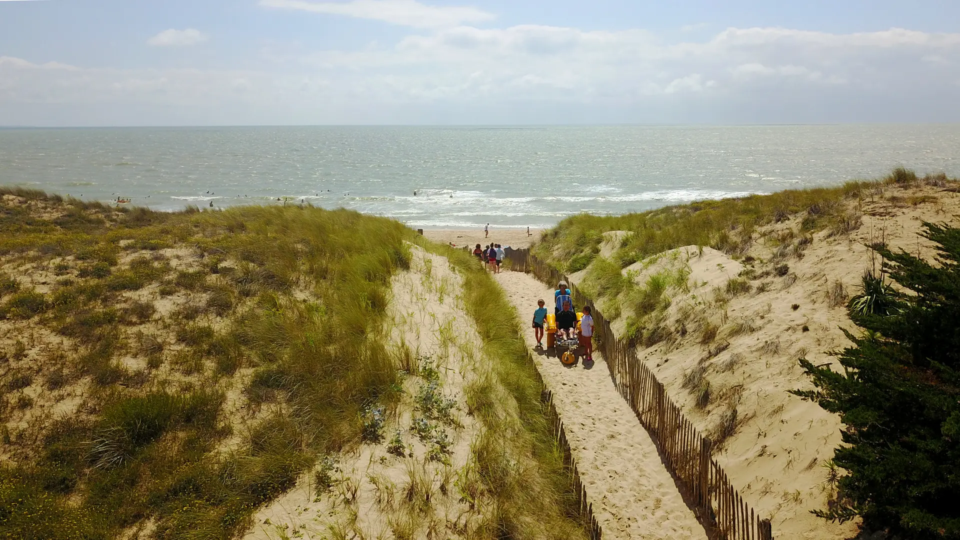 Accès à la plage du pas des bœufs