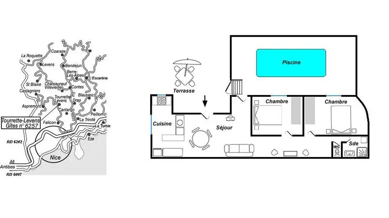 Gîte Bellevue-Le plan-Tourrette-Levens-Gîtes de France des Alpes-Maritimes