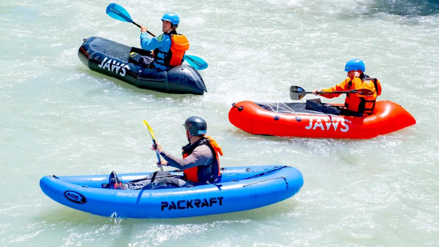 Packraft en groupe