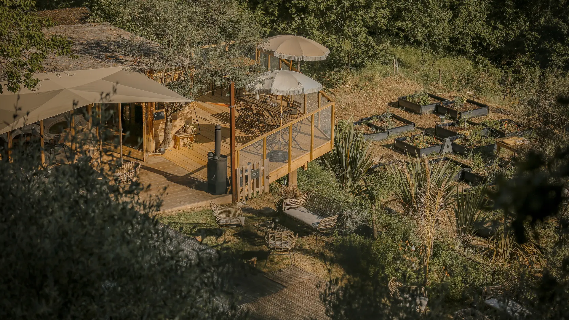 Terrasse du laboratoire de transformation
