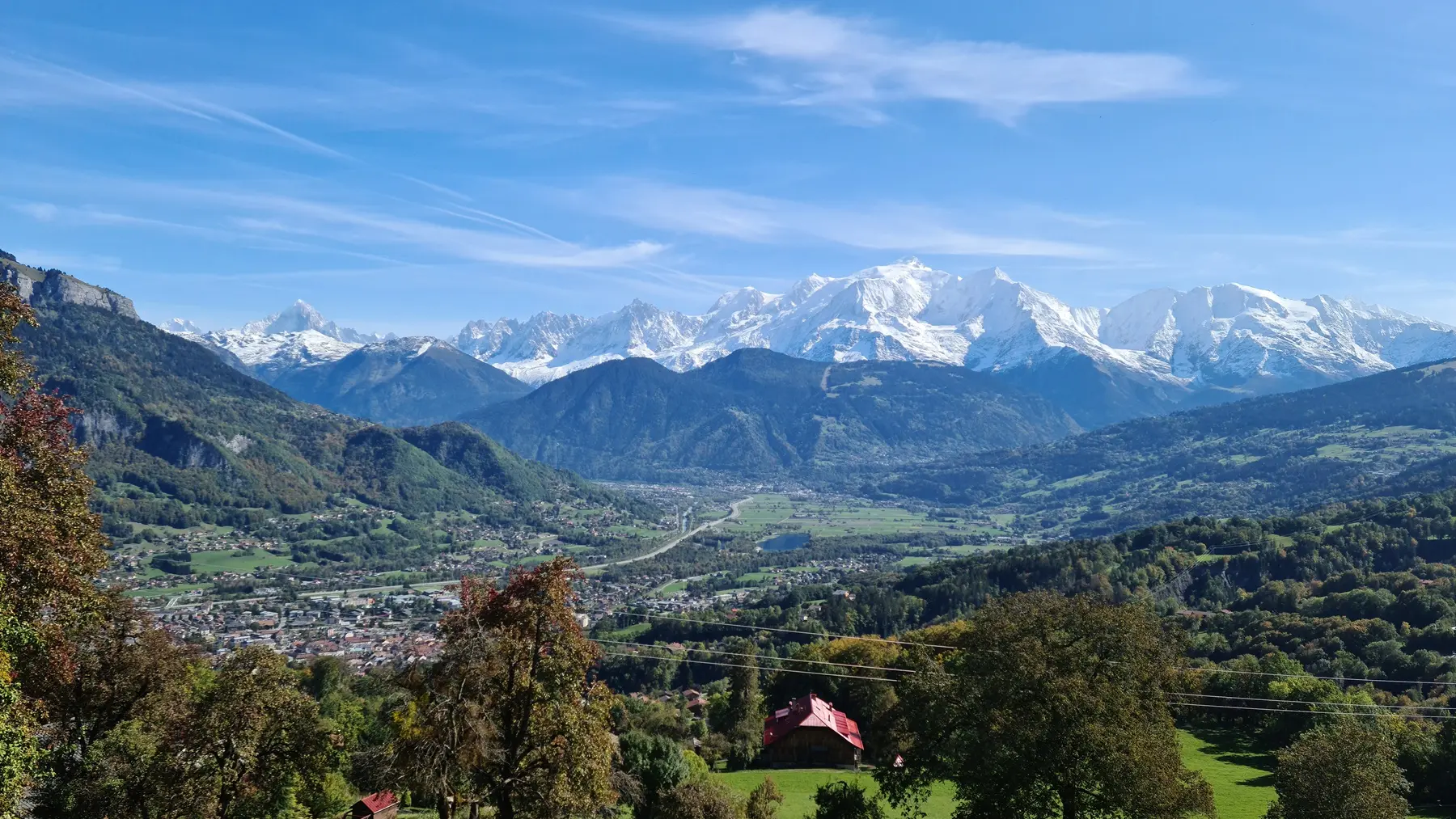 vue sur le Mont-Blanc