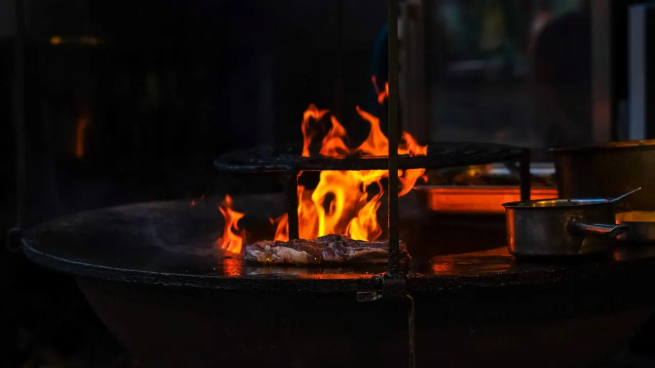 viande au feu de bois