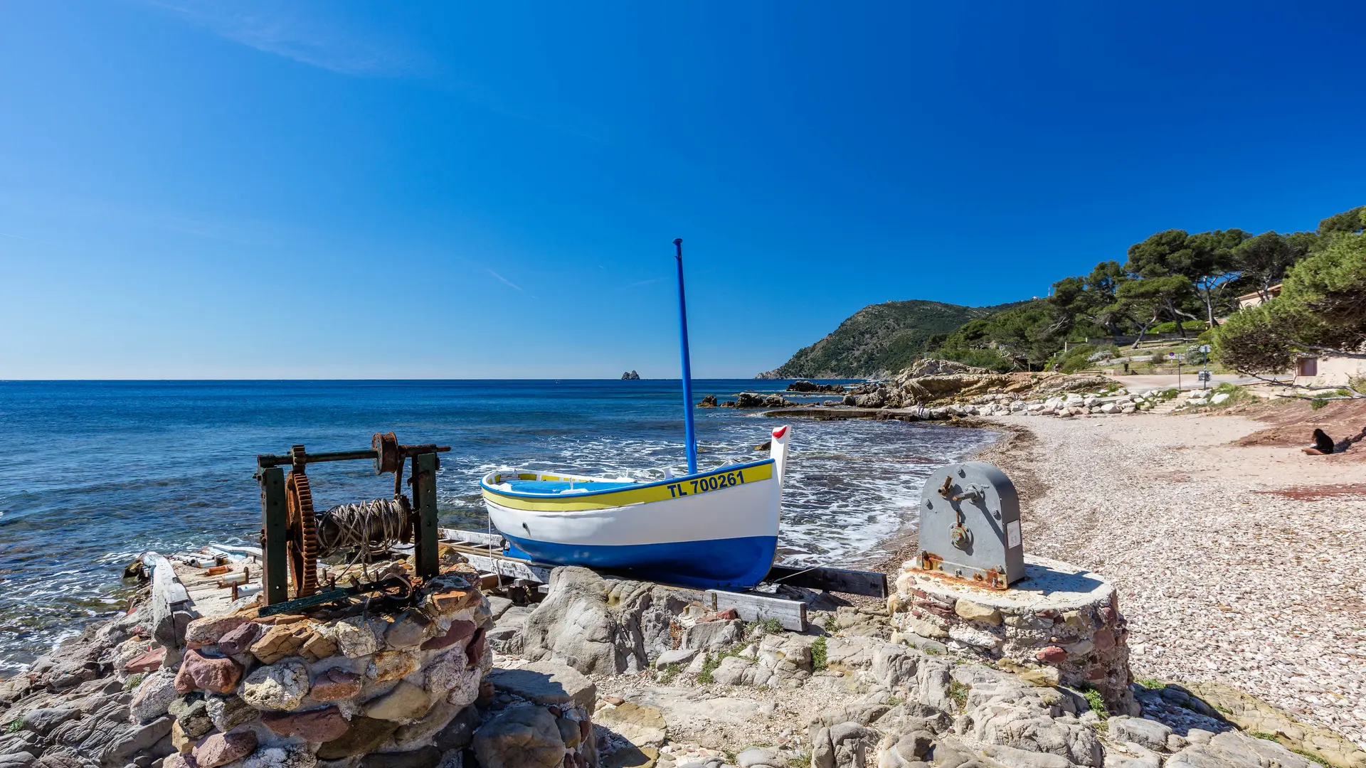 plage abritée du Mistral