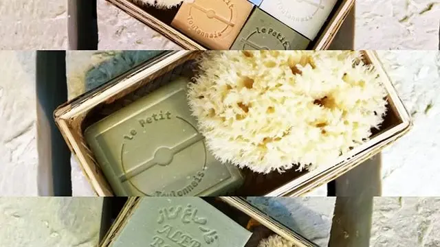 Coffrets savons et éponges