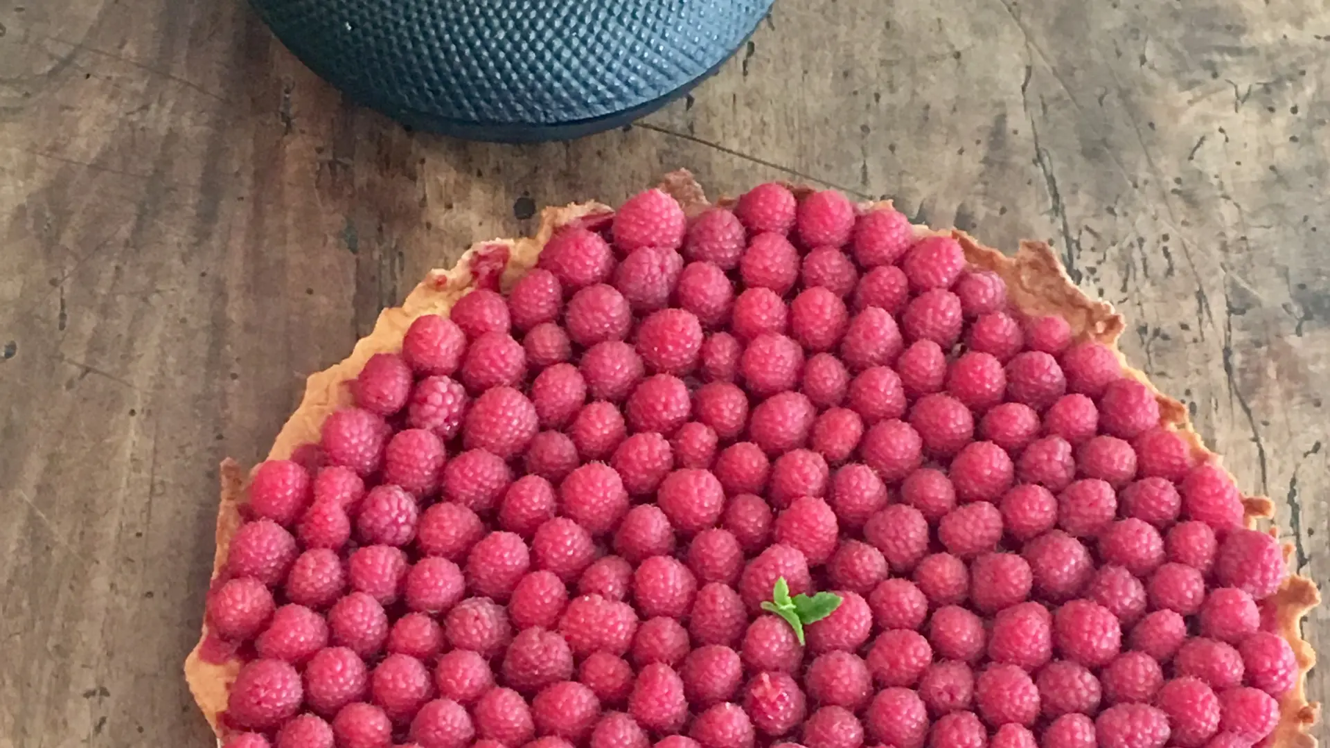 Tarte aux framboises
