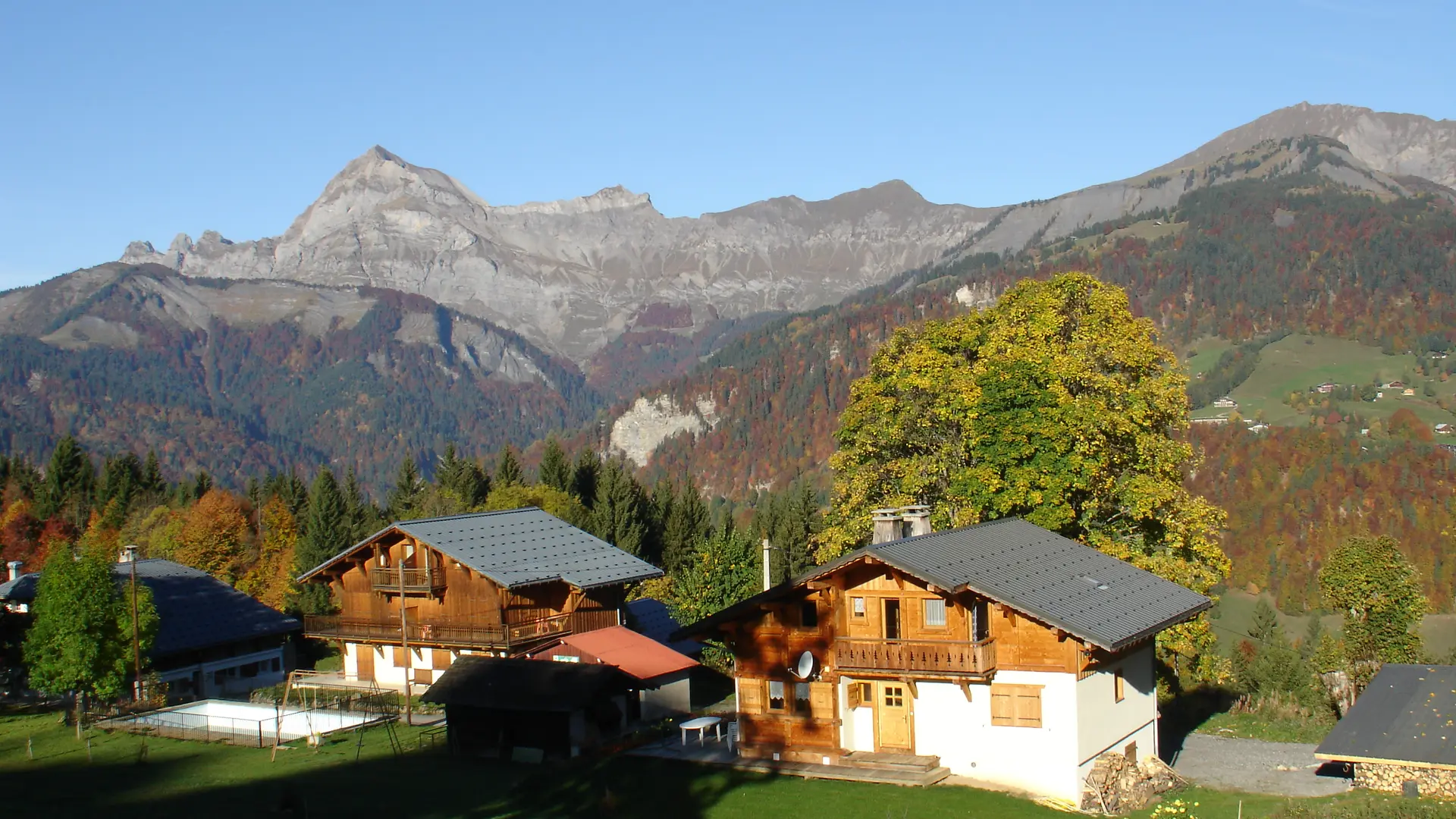 Chalet la Marmotte, en automne