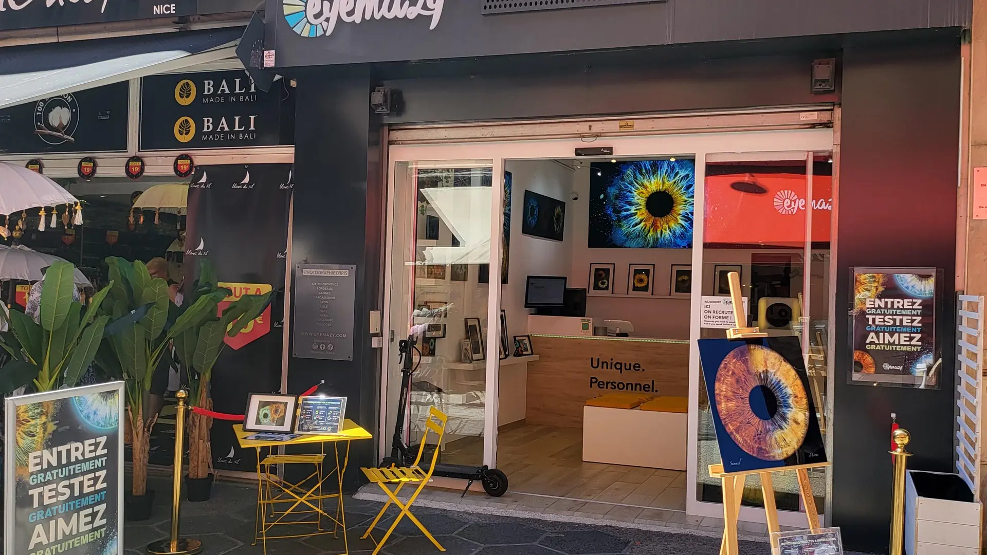 Notre boutique située au 30 rue Massena