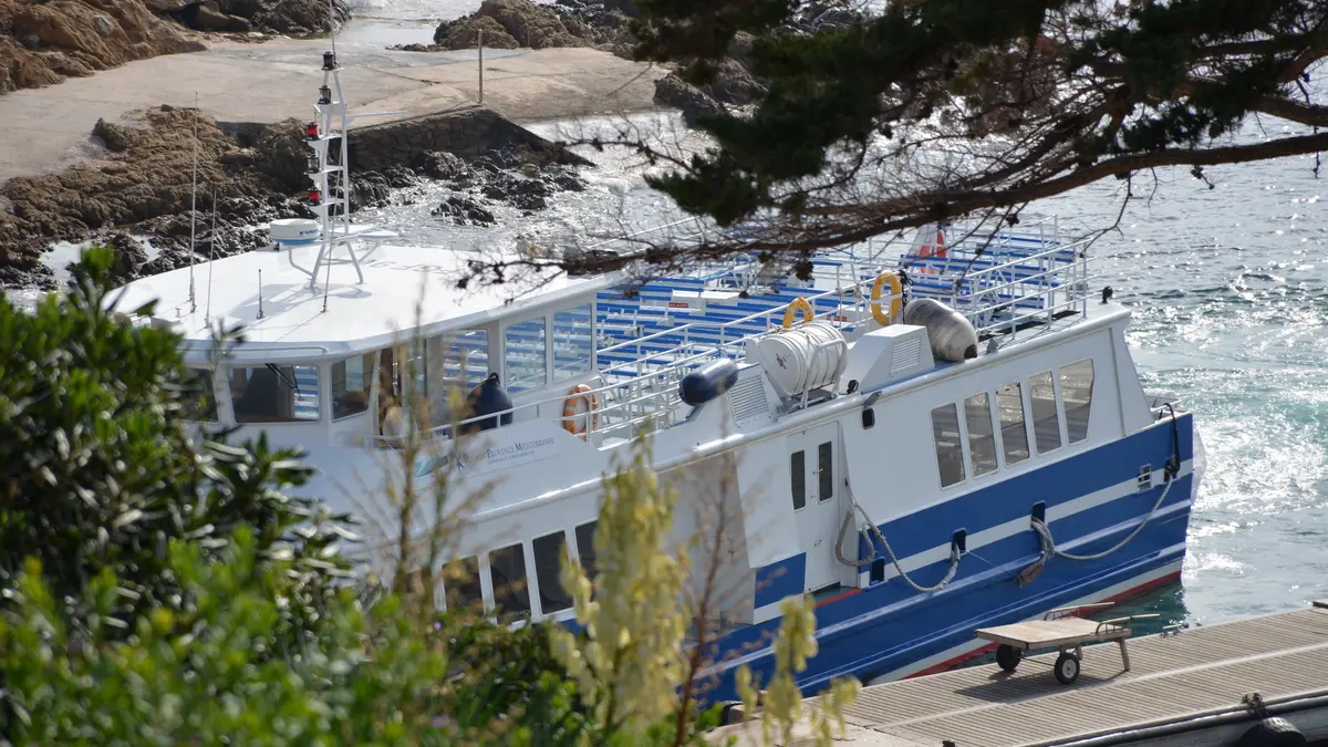 Navette TLV TVM au départ du Port d'Hyères pour Le Levant