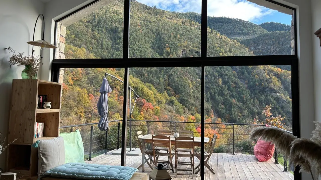 Maison Gaia - Vue de la Pièce de vie - Valdeblore - Gîtes de France Alpes Maritimes