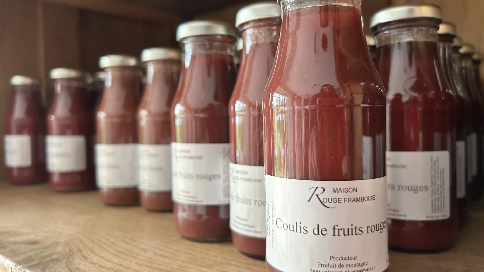 Coulis de fruits rouges