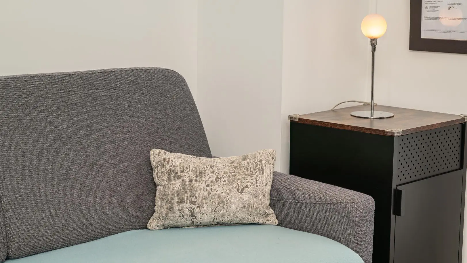 Le Cactus-séjour/cuisine-Mas d'Angeline-Beausoleil-Gîtes de France des Alpes-Maritimes