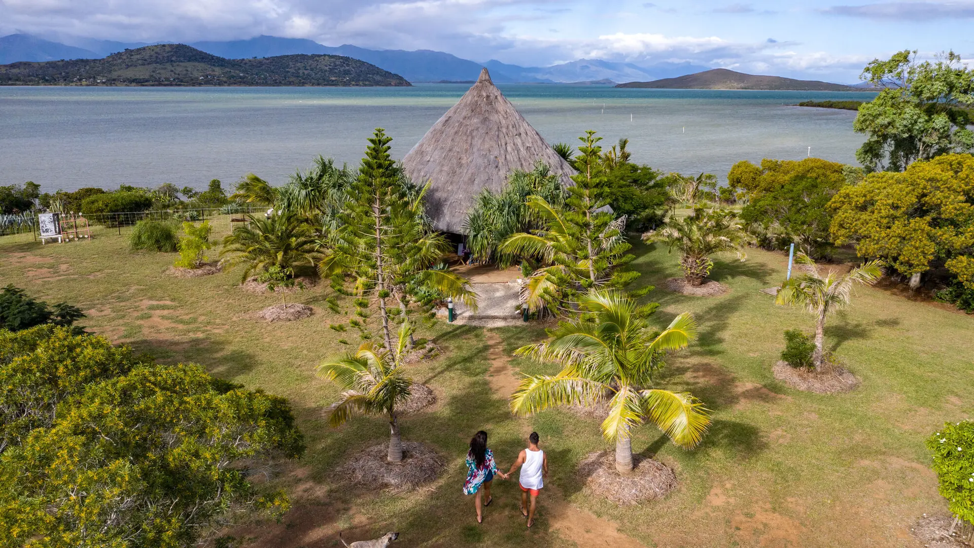 Vue aérienne - Gîte bouraké Bay