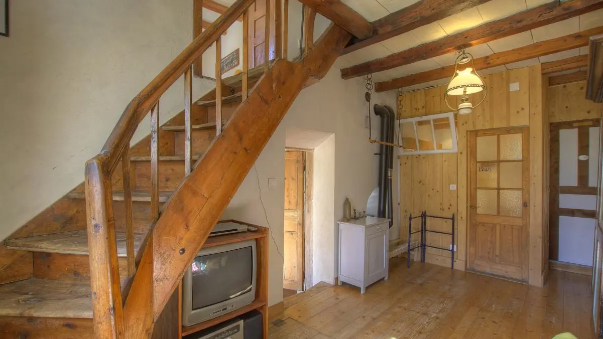 Escalier vu du coin détente