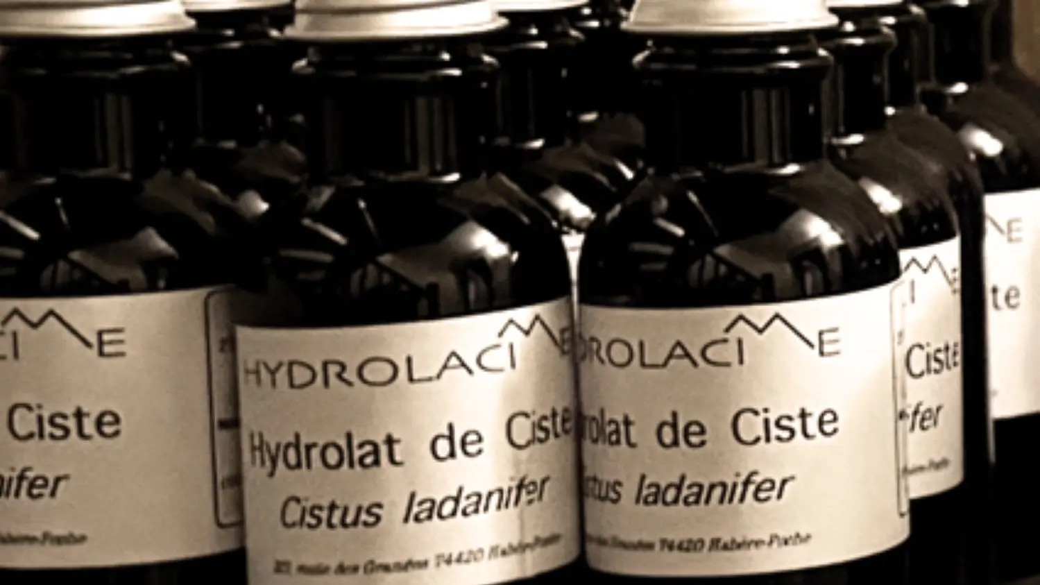 flacons d'hydrolats